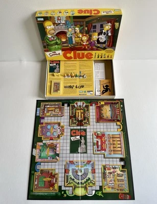 The Simpsons Clue Parker Brother's Classic Detective Game 2nd Ed. 40766 Complete - Image 1 of 4