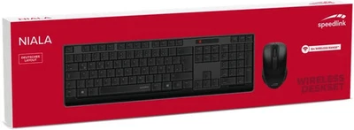 NIALA Speeddlink Set kabelose Tastatur & Mouse bis 1600 dpi NEU & OVP - Bild 1 von 3