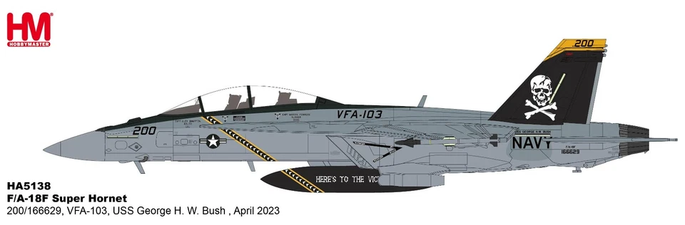 Hobby Master 1/72 HA5138 F/A-18F Super Hornet VFA-103 Jolly Rogers ¡Nuevo EN STOCK!! Foto 1 de 1