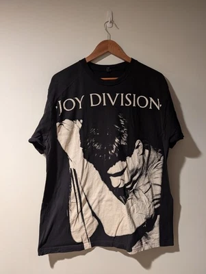 Camiseta negra X-grande vintage Joy Division Ian Curtis Band Music Tour de la década de 2010 Foto 1 de 4