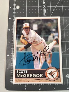 Scott McGregor signed Autogramm Baltimore Orioles Postkarte 3,5x5 - 1983 WS Champ - Bild 1 von 8