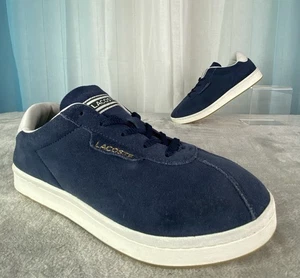 Lacoste | Masters Blue Suede Tennis Shoes | Unisex M7 W8.5 | Casual | Active - Picture 1 of 8