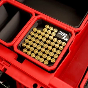 Ammo Bin For Milwaukee Packout 300 BLK Subsonic | Deep Square Caliber Storage - Picture 1 of 4