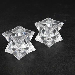 Vintage Avon Stackable Star Lead Crystal Taper Candle Holder  No candle - Picture 1 of 12