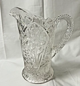 Vintage EAPG Imperial Glas - Ohio Kosmos klar 32 Unzen Krug 8 1/2" - Bild 1 von 8