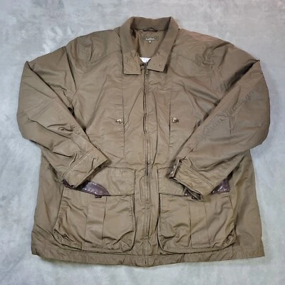 J.L. Powell Sporting Jacket  Mens 2XL Brown Zip Up Multi Pockets  - Image 1 of 4