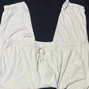 Leichte Loungehose Unisex - Creme, Gummibund mit Kordelzug (Größe 4X) - Bild 1 von 3