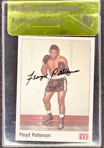 Floyd Patterson signed Autogramm Autogramm Auto 1991 All World Boxkarte BAS - Bild 1 von 2