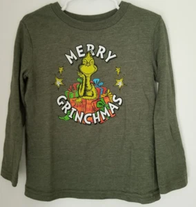 Carter's|Jumping Bean Lot Of 2 Holiday T Shirts Santa|Grinch Christmas Size 4 T - Picture 1 of 6