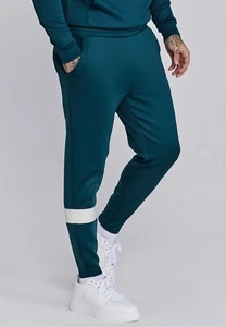 Joggers dinámicos verdes para hombre SikSilk cintura mediana 32" - Imagen 1 de 4