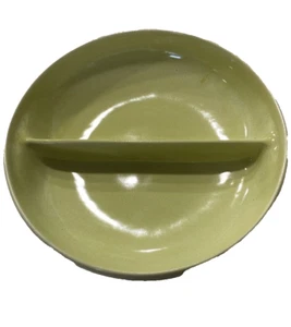 Vintage Russel Wright Iroquois Avacado Divided Vegetable Bowl 10" - Picture 1 of 3