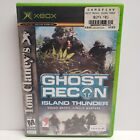 Tom Clancy's Ghost Recon: Island Thunder (Microsoft Xbox, 2003) en caja original con manual 
