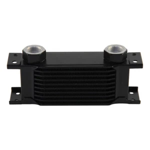10 Row Universal Transmission Engine Oil Cooler M22×1.5 Female Ports Black - Picture 1 of 12