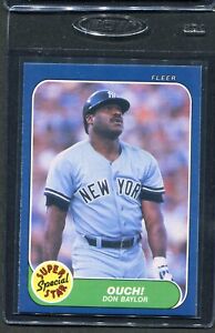 1986 Fleer Don Baylor #631 Yankees Mint