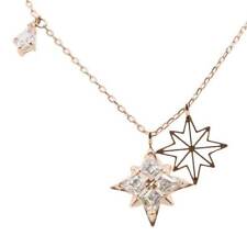 Swarovski Rose Gold Necklace Pendant Symbolic Star Ladies Jewellery NEW GENUINE