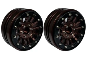 "Ruedas Beadlock de aleación mecanizadas CNC de 1,9"" con anillos negros V2 para Traxxas TRX-4 TRx-6" - Imagen 1 de 2