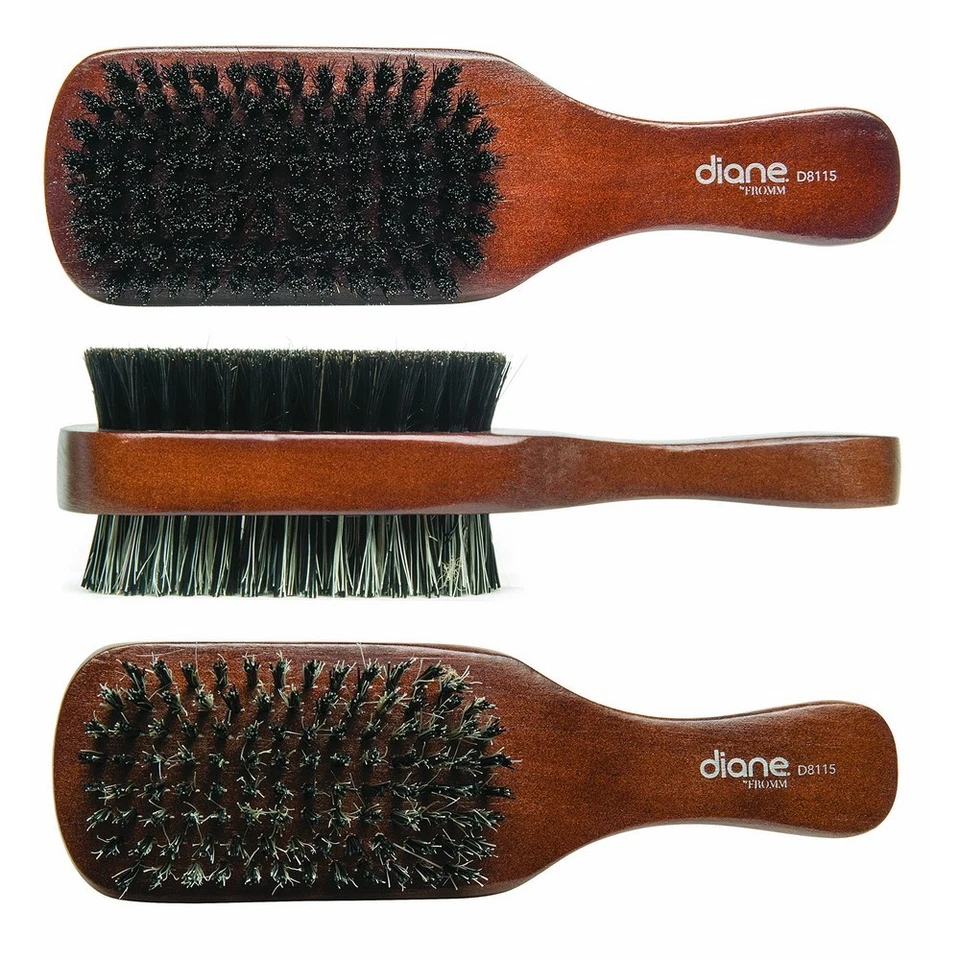 Diane 100 Boar 2-sided Club Brush Medium and Firm Bristles D8115