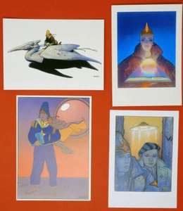 MOEBIUS VIER POSTKARTEN WASSERHAHN VERLAG - Bild 1 von 2
