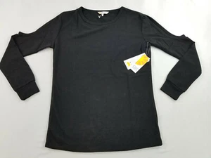 C&C California Sport women shirt top long sleeve UM4060A black sz XS - Picture 1 of 7