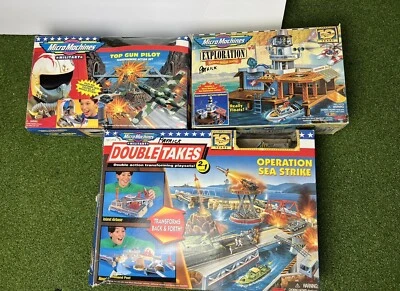 3 juegos de micro máquinas: Exploration Harbor Rescue; Top Gun Pilot; Operation Sea S Foto 1 de 4