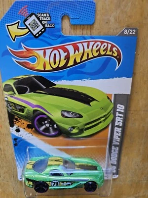 Dodge Viper SRT10 Hot Wheels'06, verde; 2012 HW CODE Cars Series 8/22 Foto 1 de 3