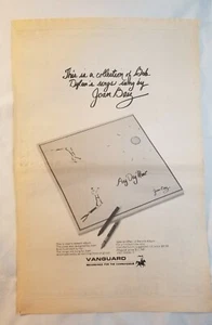 Vintage Anzeige Joan Baez Bob Dylan LA FREE PRESS 1969 ungerahmt - Bild 1 von 1