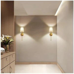 Battery Operated Wall Sconces Set of 2, 3000K-6500K Dimmable Wireless Wall Light - Picture 1 of 6