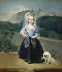 36" peinture à l'huile Marie-Thérèse de Bourbon et Vallabriga, plus tard comtesse de Chinchon