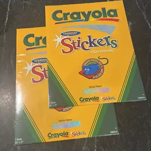 CRAYOLA PATRÓN POLVO DE ESTRELLAS PEGATINAS IMPRIMIBLES POR INYECCIÓN DE TINTA 5 HOJAS 8-1/2”x11”1232-0 A1 - Imagen 1 de 4