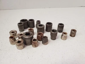 Lot of 19 Various Sizes Hex Allen Key Sockets - Bild 1 von 5