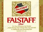 Falstaff Beer Label 12 Oz. 9" x 12" Metal Sign