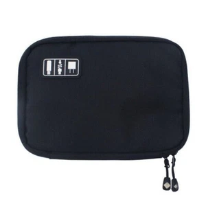 CABLE ORGANISER EARPHONE BAG ELECTRONICS ACCESSORIES CASE TRAVEL GADGET POUCH UK - Picture 1 of 3
