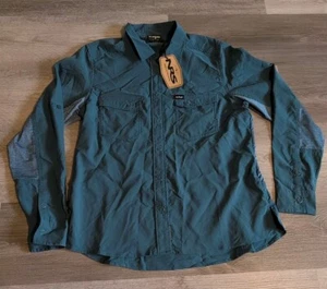 NRS Women's Guide Long Sleeve Shirt Small Atlantic Blue/Green New $79.95 MSRP - Picture 1 of 9