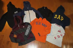 7 LOT ❤️ 8y M BOY 🇺🇦 ❤️ HURLEY GAP OLD NAVY HOODY SCHOOL SWEATER ZIP ❤️ JACKET - Picture 1 of 9
