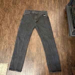 Vintage Wrangler Men's 13MWZ Cowboy Cut Black Jeans 38x34 Tag 1980s VTG - Picture 1 of 3
