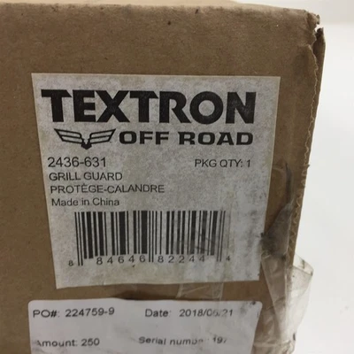 Arctic Cat Textron Grill Guard 2436-631 2019-2024 Prowler Pro - Image 1 of 4