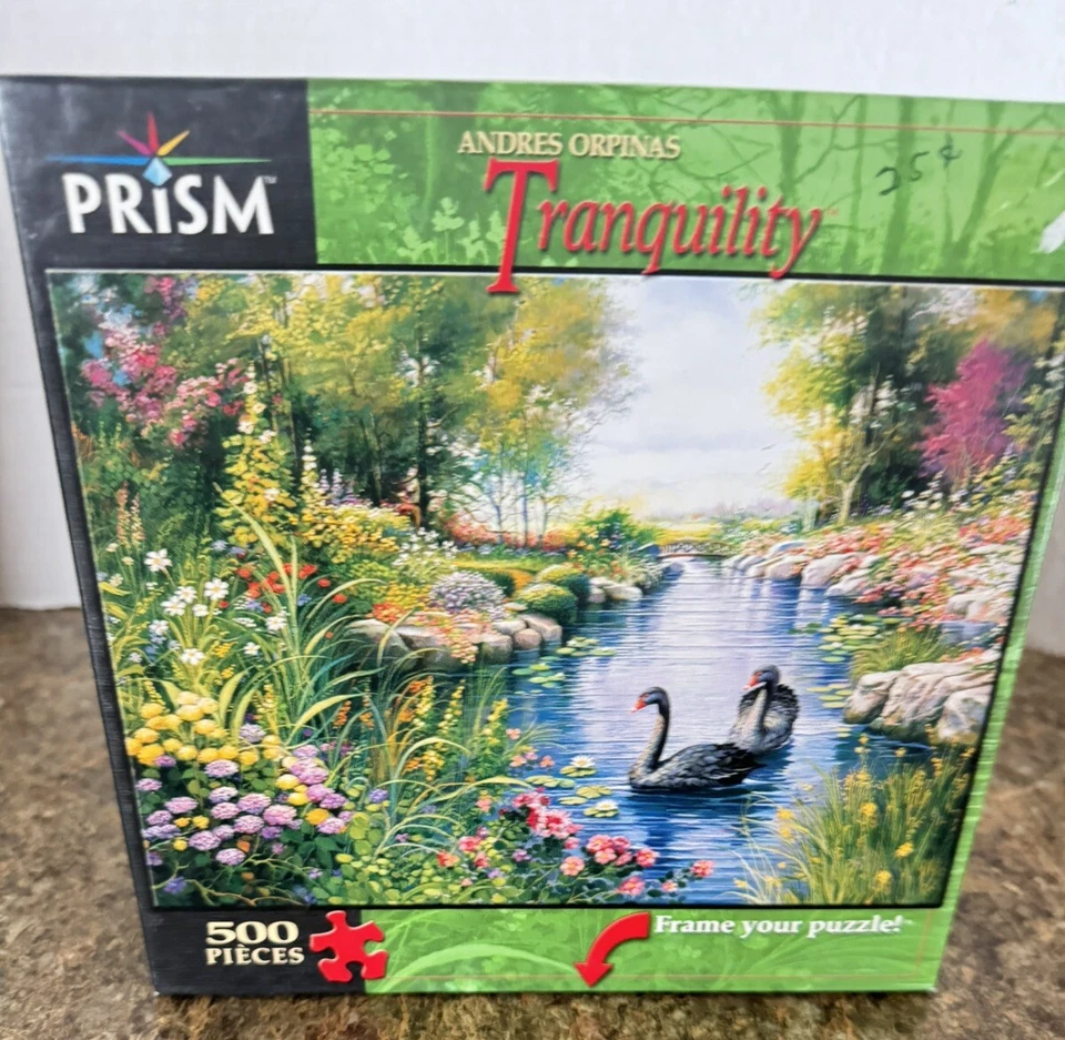 Tranquility Andres Orpinas 2006 Prism 500 Piece 19"x13" Jigsaw Puzzle New Sealed - Image 1 of 1