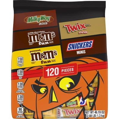 M&M's, Snickers, Twix & Milky Way Chocolate Halloween Candy Variety Pack - Image 1 of 4