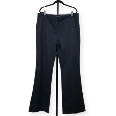 Pantalón Tahari Terry Pantalones Pantalones Tiro Medio Pierna Acampanada Negro Para Mujer Talla 14 Nuevo Foto 1 de 4