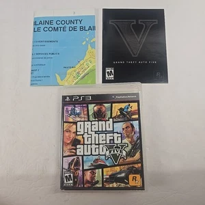 Grand Theft Auto V GTA 5 PS3 CIB mit Karte & Handbuch saubere Disc kostenloser Versand  - Bild 1 von 4