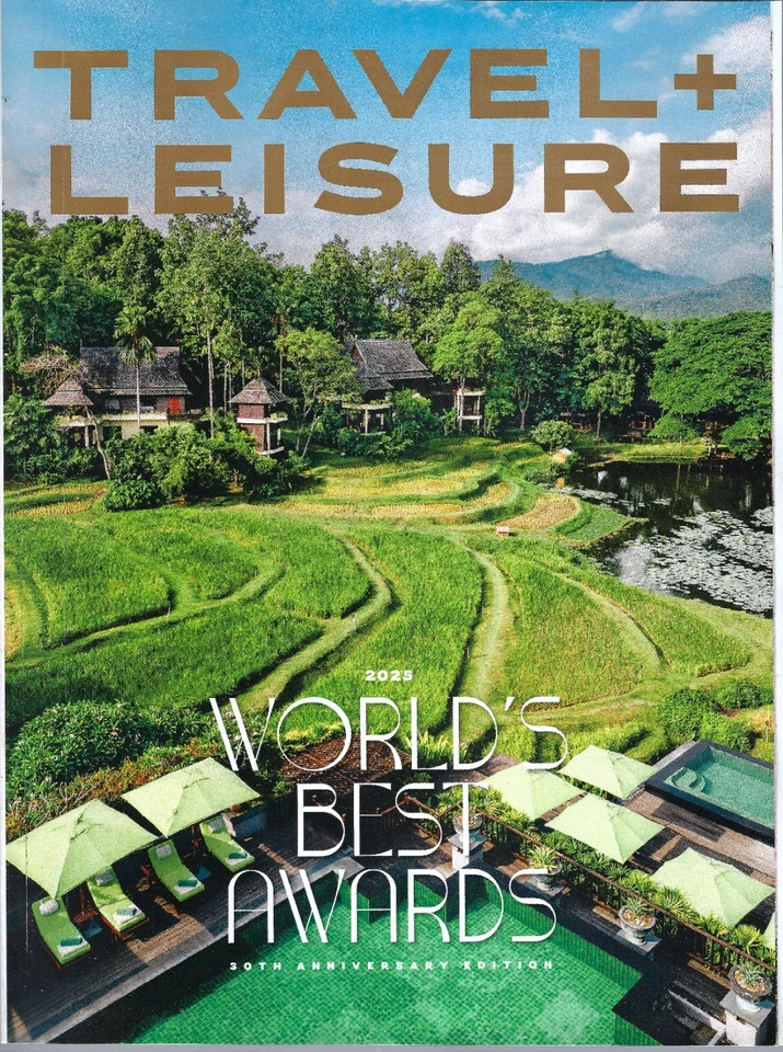 TRAVEL + LEISURE MAGAZINE August 2025 World's Best Awards 30th Anniversary Foto 1 de 1