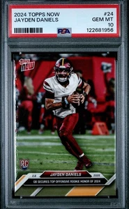 2024 Topps NOW Jayden Daniels RC Rookie #24 Commanders PSA 10 SP - Picture 1 of 2