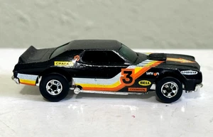 1974 HOT WHEELS BLACKWALL FORD TORINO STOCKER CRAGER BELL #23 BLACK VINTAGE - Picture 1 of 11