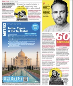 Levison Wood Interview The Great Tree Story New Book UK News Clipping Aug 2025 - Picture 1 of 2