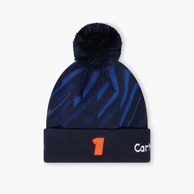 Cappellino Pon Pon Beanie Oracle Red Bull Racing blu navy Max Verstappen n1