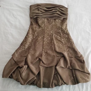 Jessica McClintock Mini Strapless Glitter Prom Dress JUNIORS Size 3 - Picture 1 of 7
