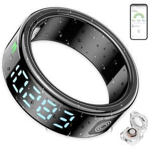 Smart Ring Health Tracker with Display for Women Men - German Chip,Ultra Ligh... - Picture 1 of 9