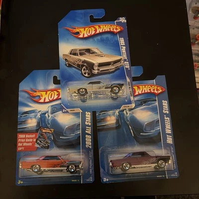 Hot Wheels 2008 All Stars 1965 Pontiac GTO lote de 3 variaciones Foto 1 de 4