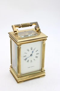 A Vintage Mappin & Webb Ltd 5 Glass Brass Carriage Clock For Parts Only - Picture 1 of 11