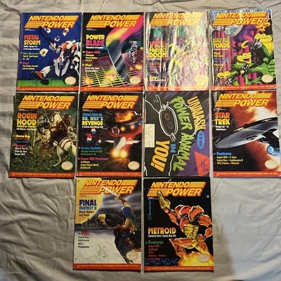 Vintage Nintendo Power Magazines 11 Issues Feb-Dec 1991 Vol 21-31 - Image 1 of 4